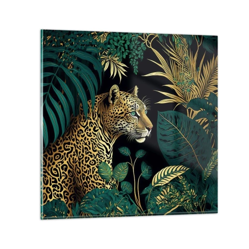 Quadro em vidro - Um anfitrião na selva - 50x50 cm
