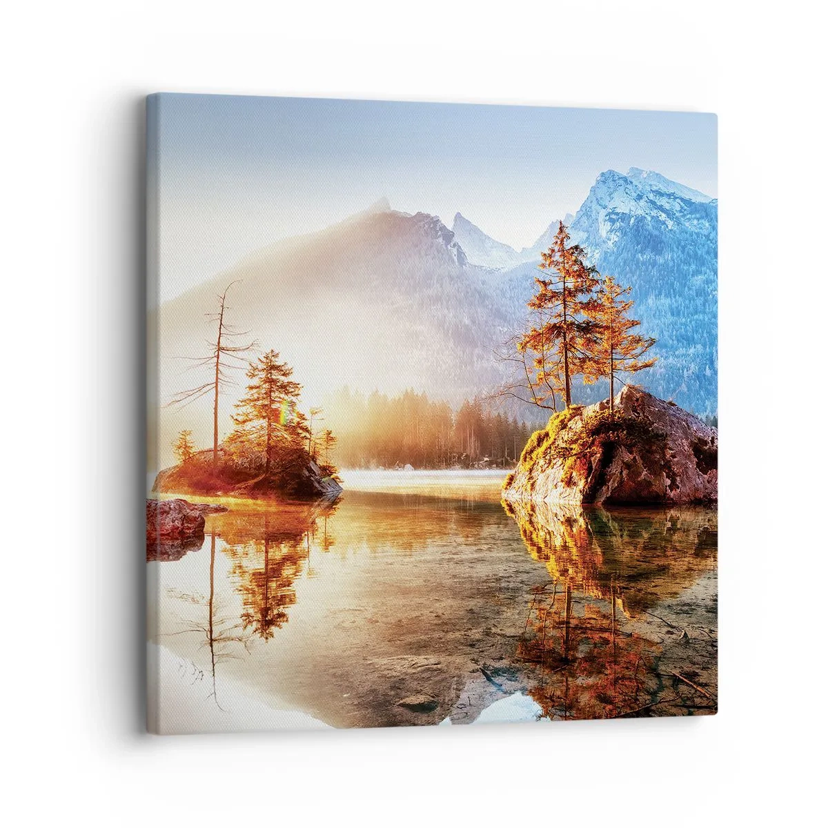 Quadro em tela - A natureza sob uma nova luz - 30x30 cm