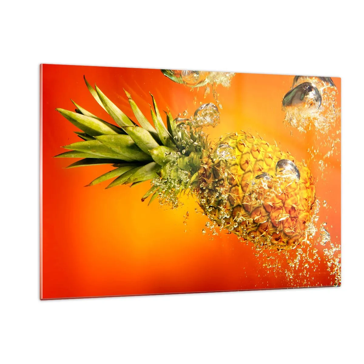 Quadro em vidro - Frescor suculento tropical - 120x80 cm