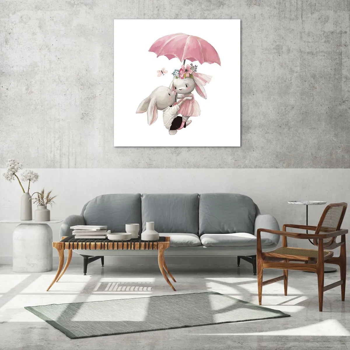 Quadro em vidro - Isso é amor - 30x30 cm