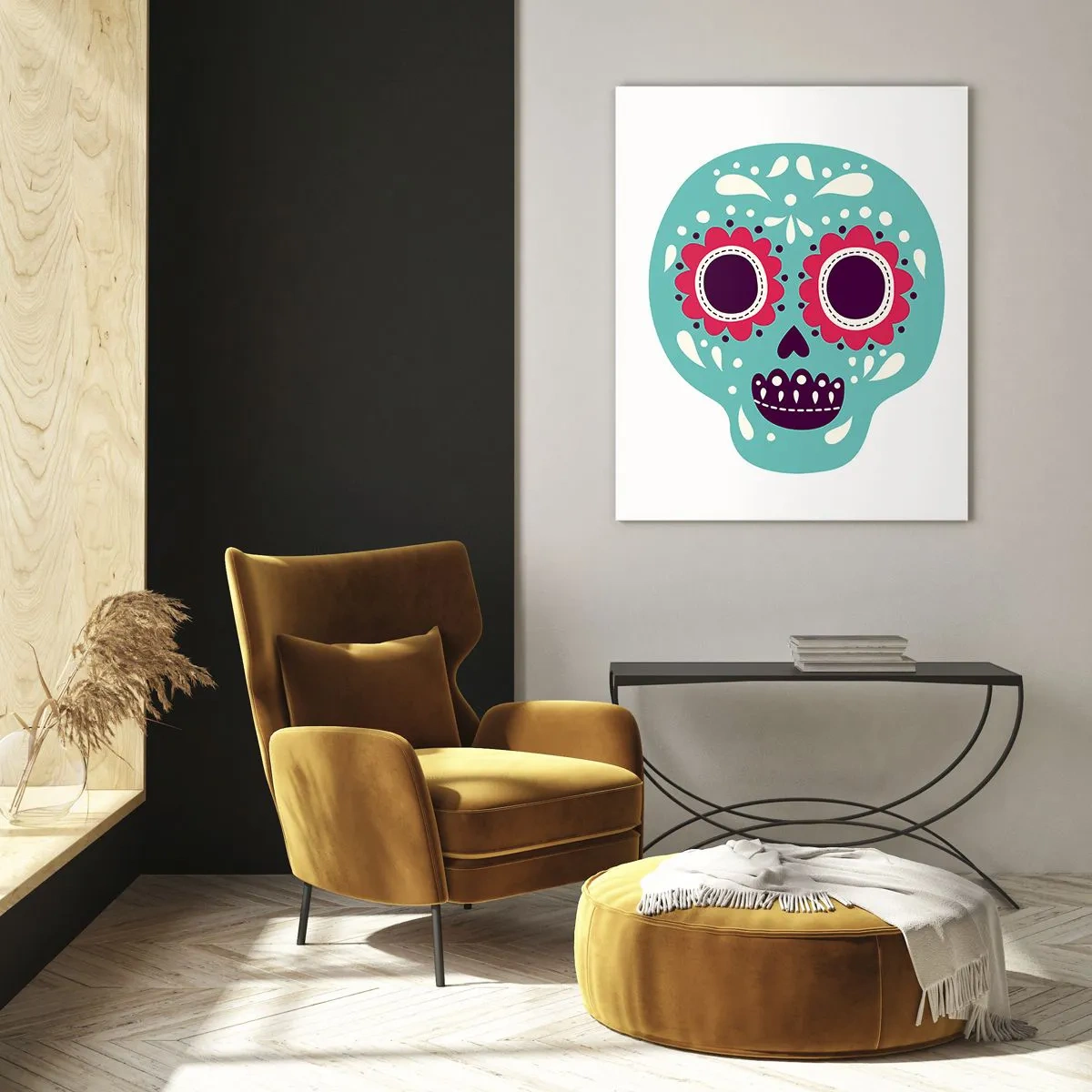 Quadro em vidro - Vida – diversão até a morte - 50x70 cm