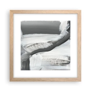 Pôster com moldura de carvalho claro - Um movimento decisivo - 30x30 cm