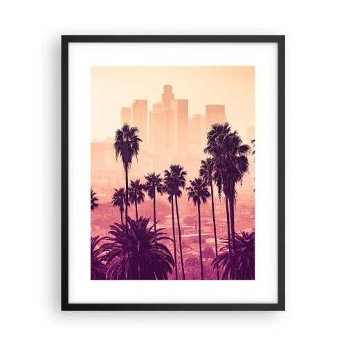 Pôster com moldura preta - Paisagem californiana - 40x50 cm