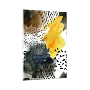 Quadro em vidro - Reunião dos elementos da natureza - 80x120 cm
