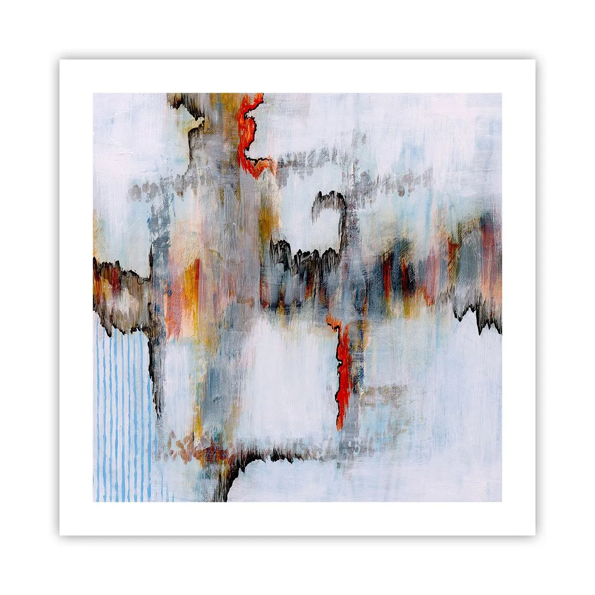 Pôster - Com um palito na água - 50x50 cm