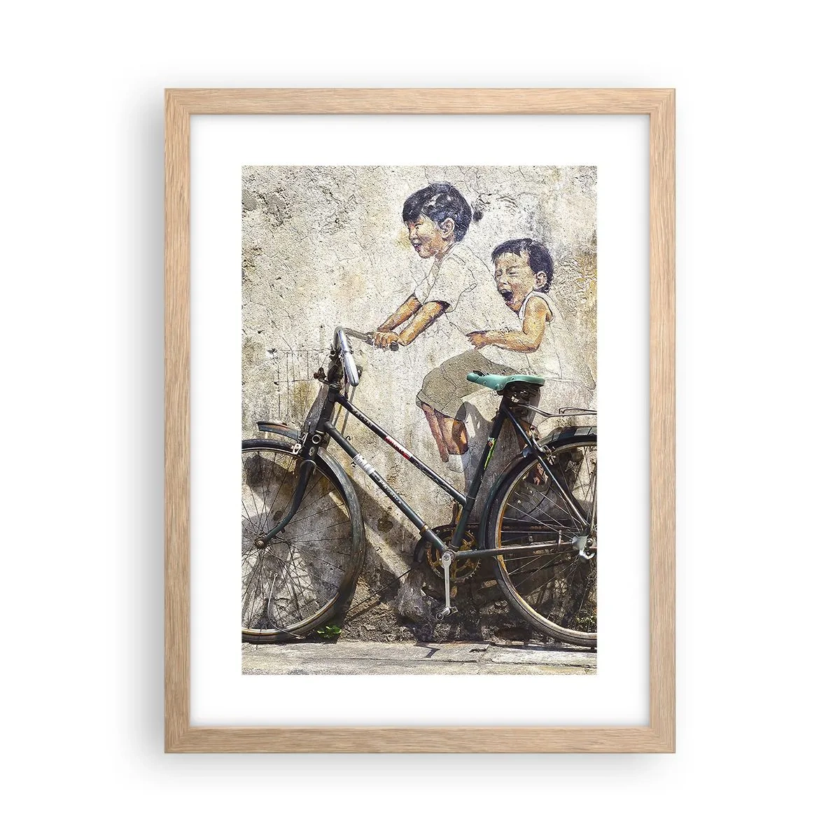 Pôster com moldura de carvalho claro - Verdadeiro ou falso? - 30x40 cm