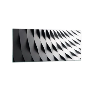Quadro em vidro - Na superfície das ondas - 120x50 cm