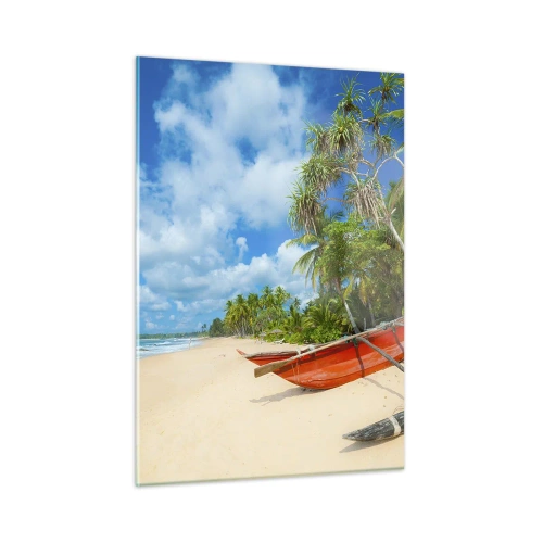 Quadro em vidro - O encanto dos trópicos - 50x70 cm