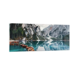 Quadro em vidro - Vamos mostrar-lhe a beleza - 100x40 cm