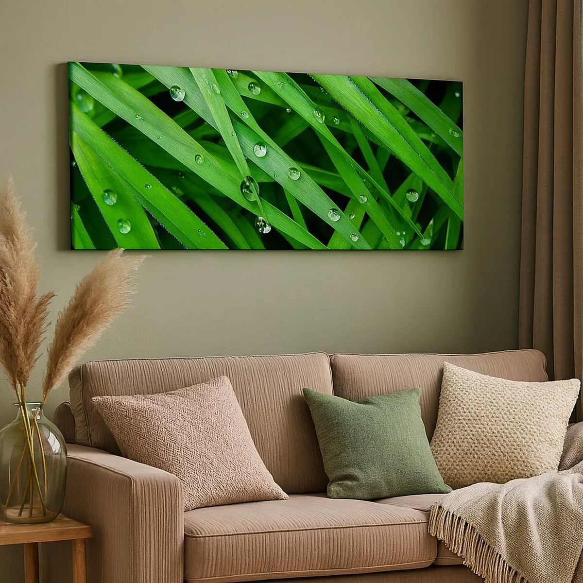 Quadro em tela - Jogue no verde - 100x40 cm