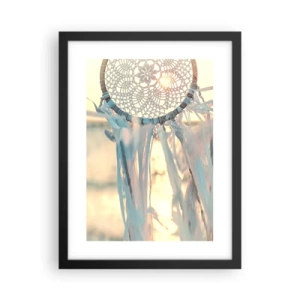 Pôster com moldura preta - Totem de renda - 30x40 cm