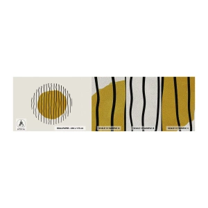 Amostra de papel de parede Premium Sand - Abstração a tremer com o calor - Abstração, Pedaço, Minimalismo - 100x30 cm