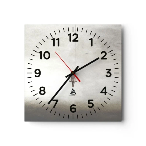 Relógio de parede - Relógio em vidro - A criança em nós - 40x40 cm