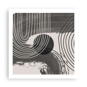 Pôster - O oval vence - 60x60 cm