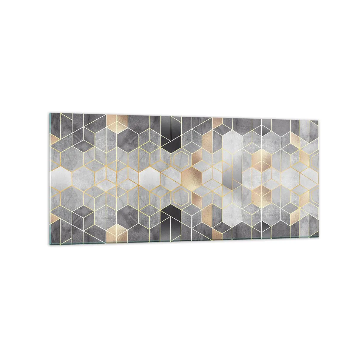 Quadro em vidro - Composição do diamante - 120x50 cm