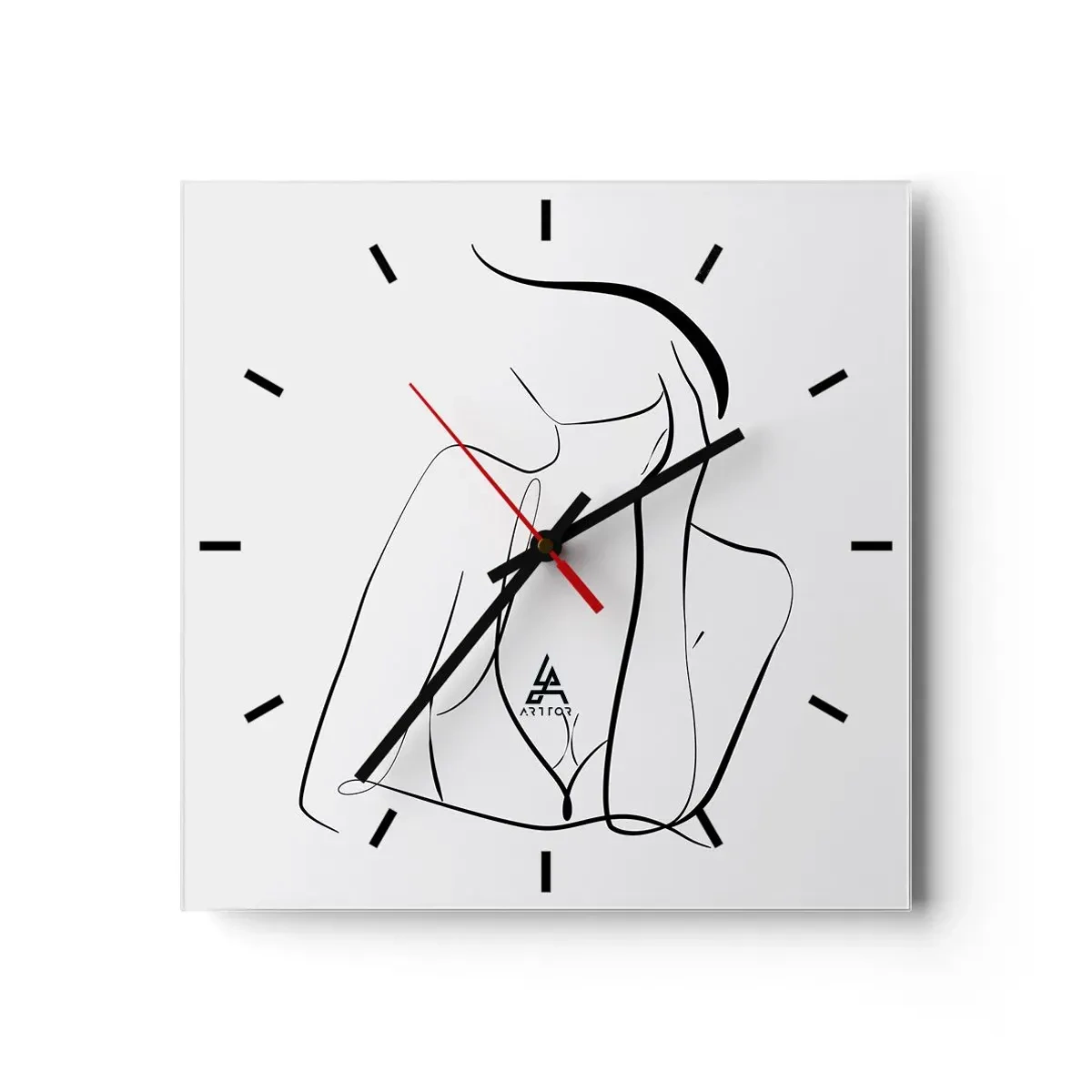 Relógio de parede - Relógio em vidro - Na onda dos sonhos - 30x30 cm