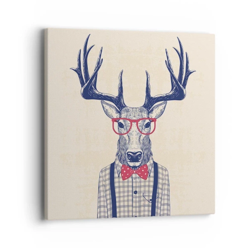 Quadro em tela - Extravagância engraçada - 40x40 cm