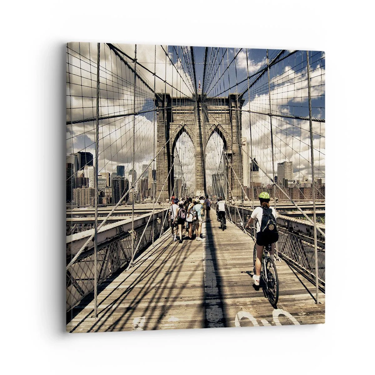 Quadro em tela - Direto para o coração da cidade - 30x30 cm