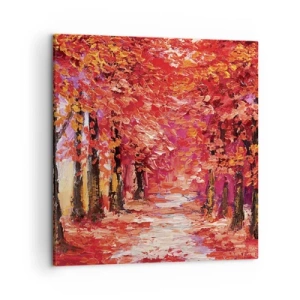 Quadro em tela - Impressão de outono - 50x50 cm