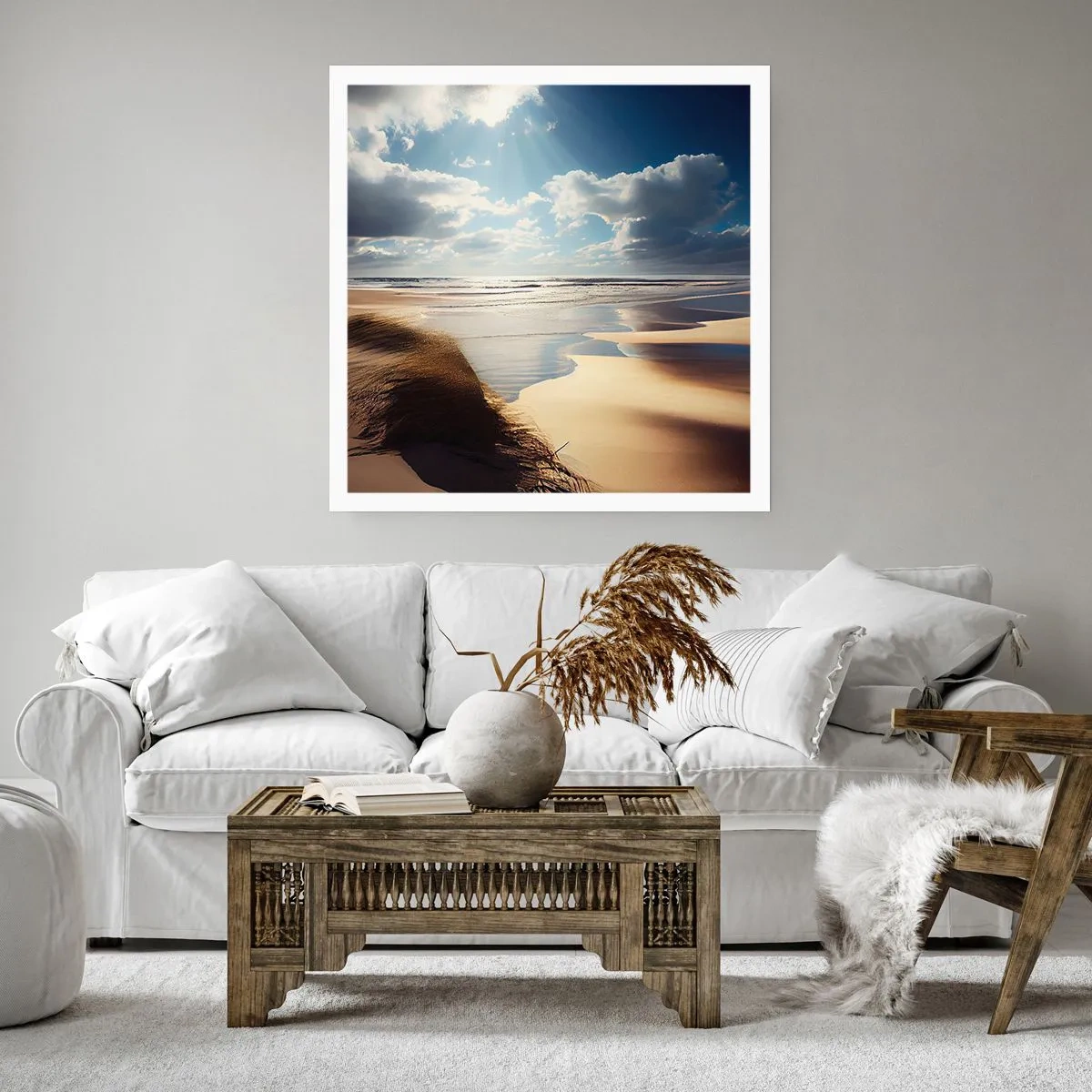 Pôster - Praia, praia selvagem - 40x40 cm
