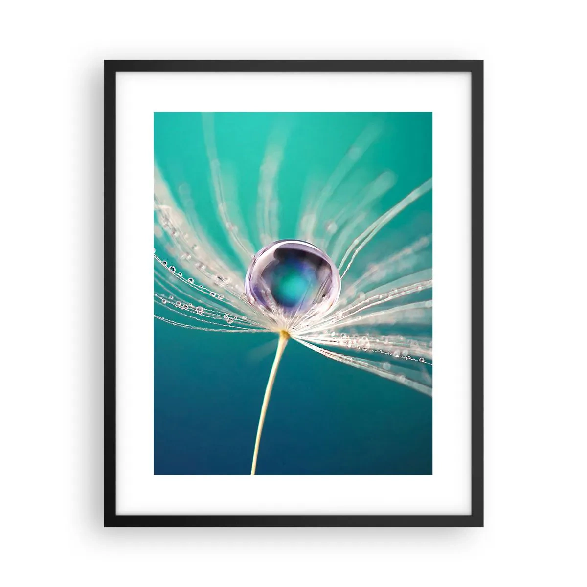 Pôster com moldura preta - Momento místico - 40x50 cm