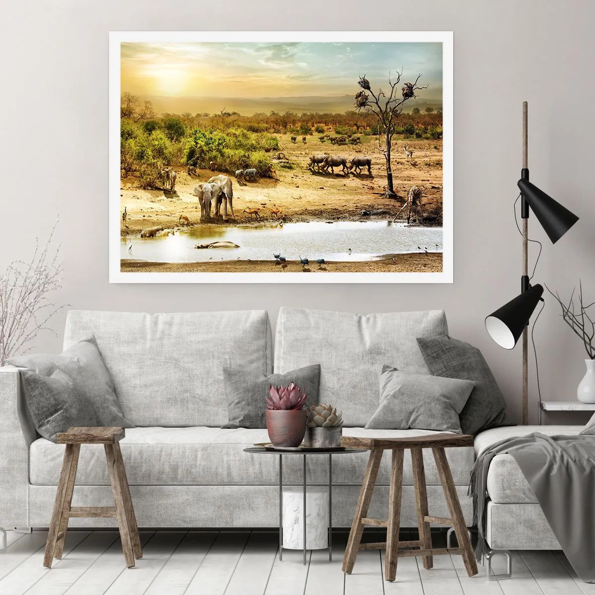 Pôster - Um rio corria no Éden... - 50x40 cm