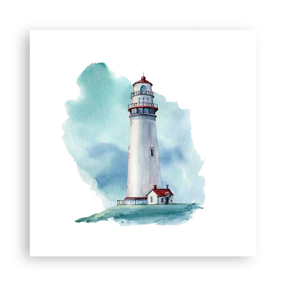 Pôster - A gentil irmã do azul - 40x40 cm