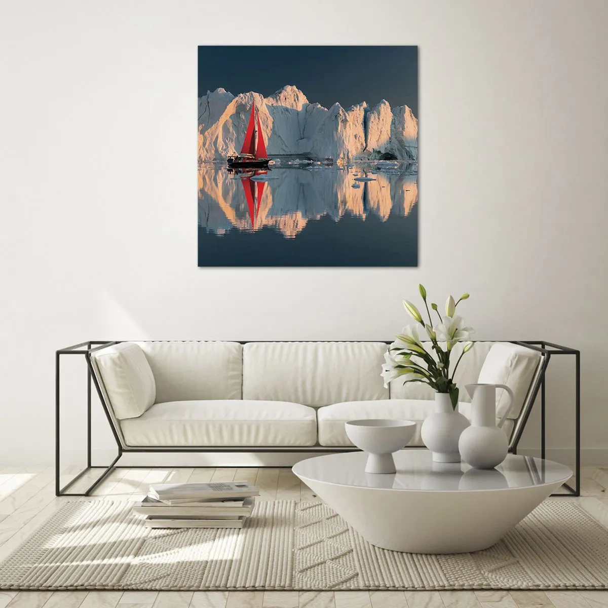 Quadro em vidro - No fim do mundo - 30x30 cm