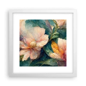 Pôster em moldura branca - Apenas sutileza - 30x30 cm