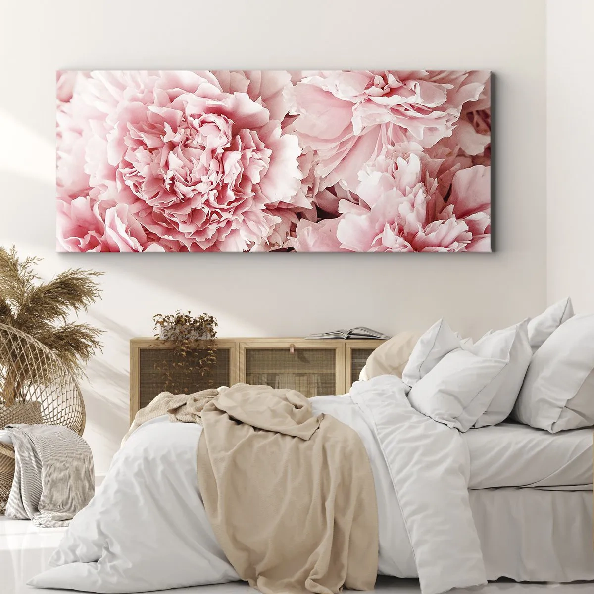 Quadro em tela - Sonho rosa - 140x50 cm