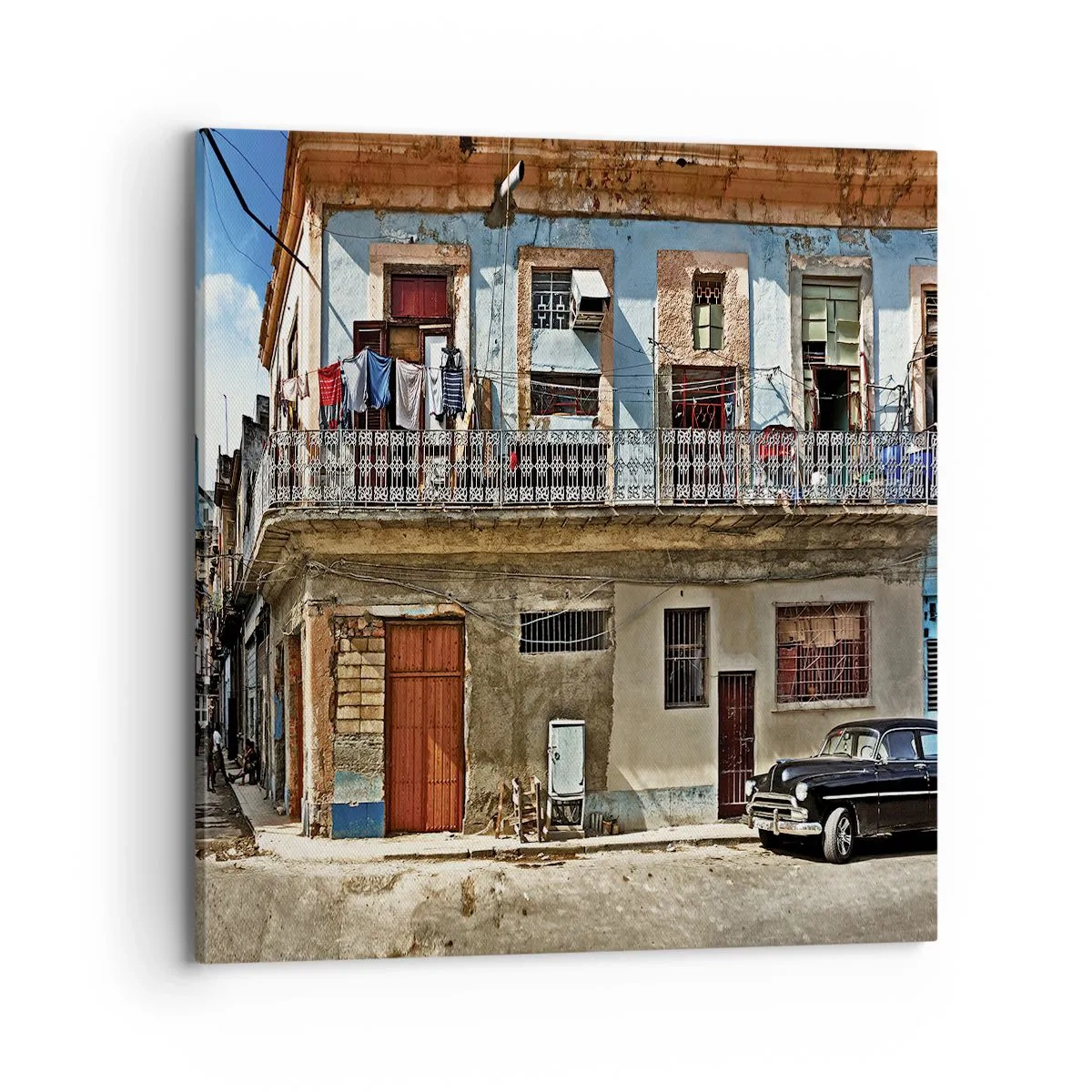 Quadro em tela - Vibrações de Havana - 70x70 cm
