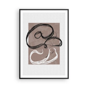 Pôster com moldura preta - Composição – a busca pela plenitude - 70x100 cm