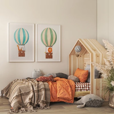 Balloon flight - Inspiração para um quarto infantil