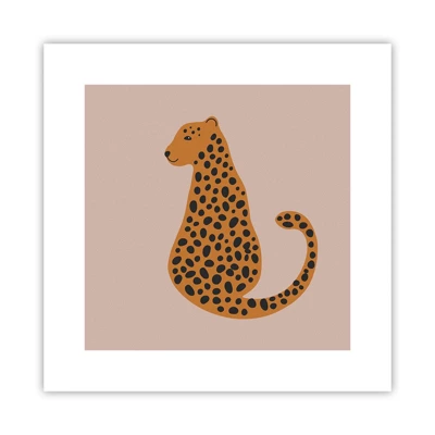 Pôster - A estampa de leopardo está na moda - 30x30 cm