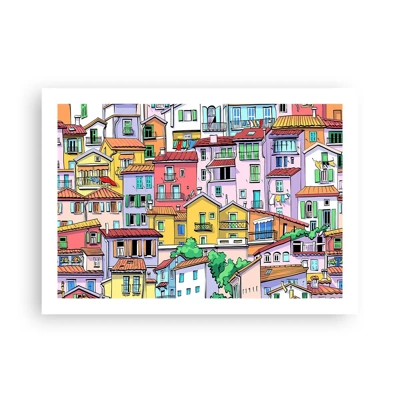 Pôster - Cidade divertida - 70x50 cm