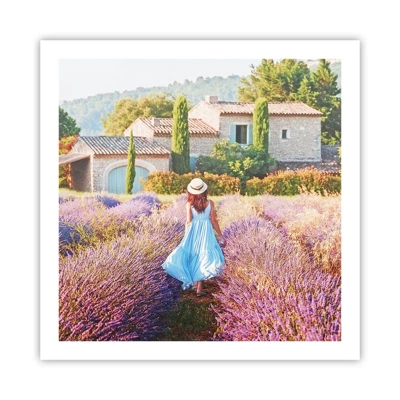 Pôster - Menina Lavanda - 60x60 cm