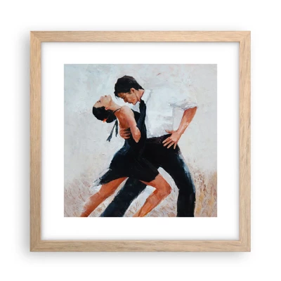 Pôster com moldura de carvalho claro - O tango dos meus sonhos  - 30x30 cm