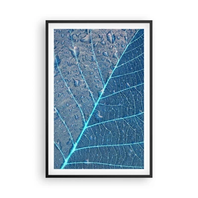 Pôster com moldura preta - A vida em azul - 61x91 cm