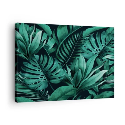 Quadro em tela - A profundidade da vegetação tropical - 70x50 cm