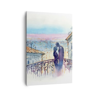 Quadro em tela - Amantes parisienses - 70x100 cm