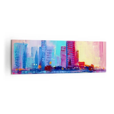 Quadro em tela - Banhada em cores - 160x50 cm