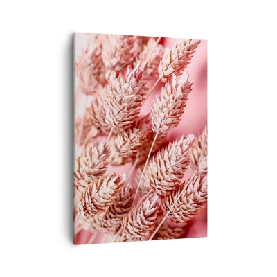 Quadro em tela - Cascata floral em rosa - 50x70 cm