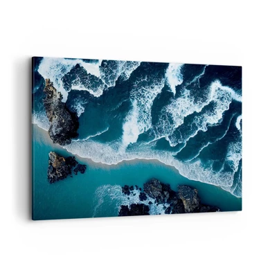 Quadro em tela - Envolto em ondas - 120x80 cm