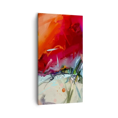 Quadro em tela - Explosão de luzes e cores - 55x100 cm