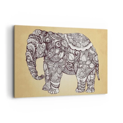 Quadro em tela - O elefante se cobriu - 100x70 cm