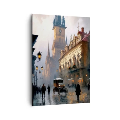 Quadro em tela - O encanto de uma noite em Praga - 50x70 cm