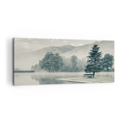 Quadro em tela - O lago ainda está a dormir - 100x40 cm