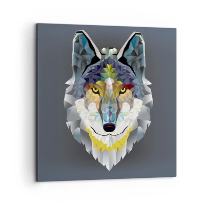 Quadro em tela - Quem não quer ser lobo, não lhe veste a pele - 50x50 cm