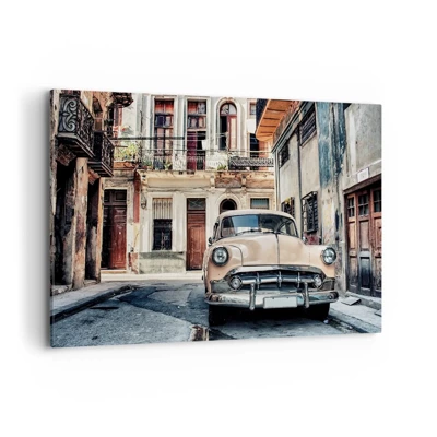 Quadro em tela - Siesta em Havana - 120x80 cm