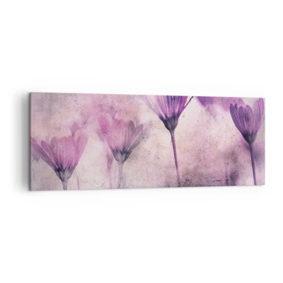 Quadro em tela - Sonho de flores - 140x50 cm